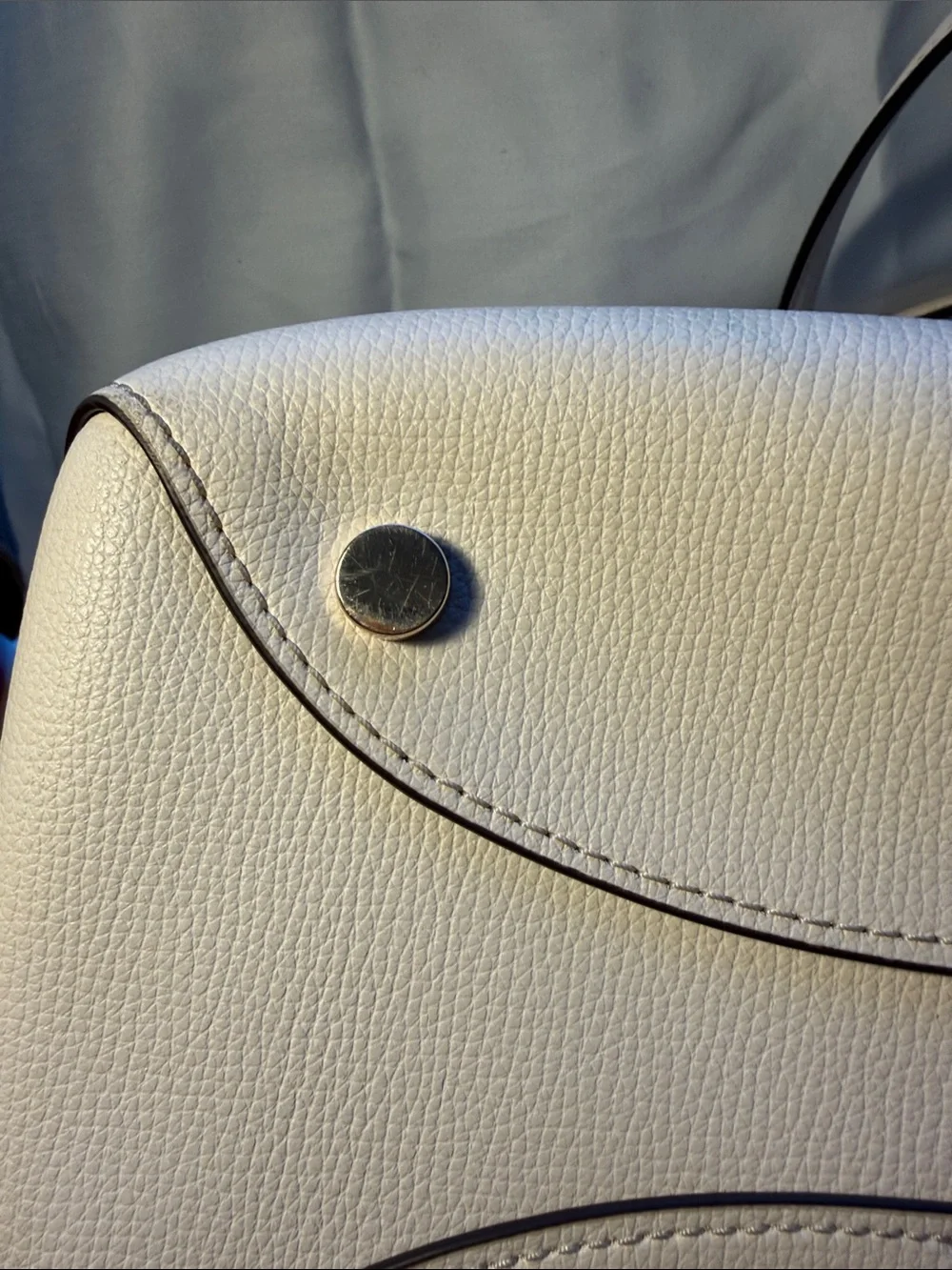 Kate Spade Cream Leather 13” Laptop Work Tote with dust bag